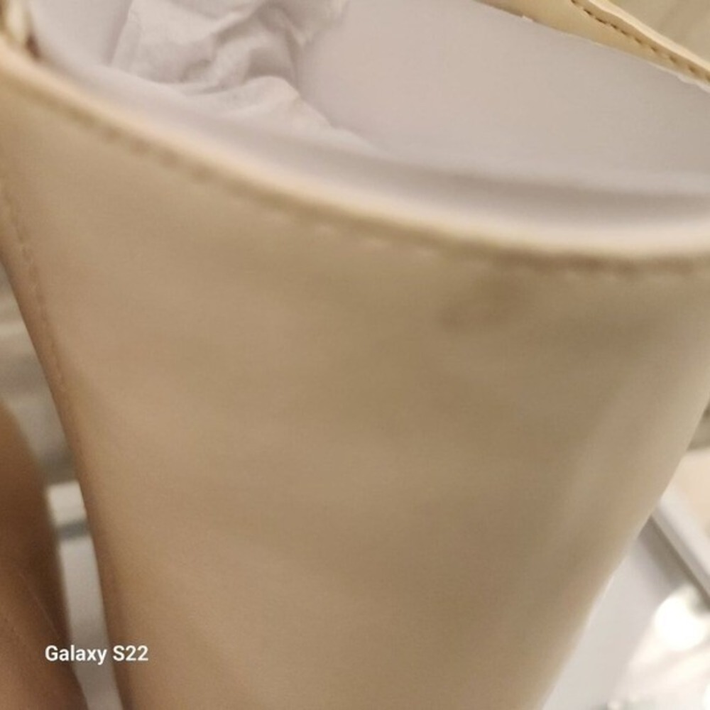 Circus Sam Edelman Emma Boots 9.5 Vanilla Square Toe Flared Heel Ankle Booties - Picture 11 of 11